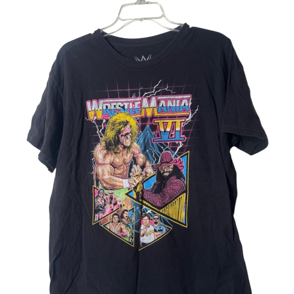 LG WWE Logo Black T-Shirt